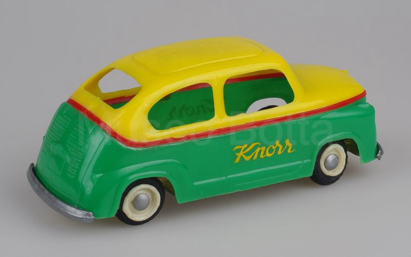 MARCA SCONOSCIUTA Fiat 600 berlina promozionale "KNORR" giallo-rosso-verde