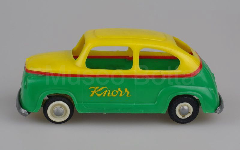 MARCA SCONOSCIUTA Fiat 600 berlina promozionale "KNORR" giallo-rosso-verde