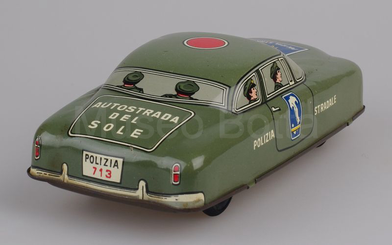 MARCHESINI (713) Auto della POLIZIA STRADALE cm 14 verde oliva