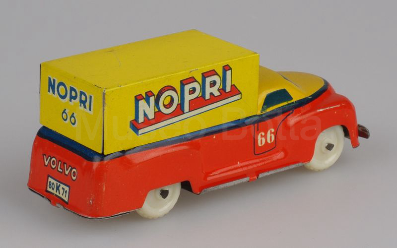 MARCHESINI 1:45 Volvo autocarro cassonato con telone rigido "NOPRI" giallo-blu-arancio