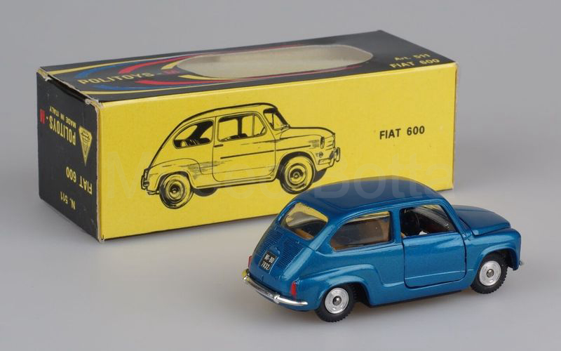 POLITOYS-M (511) Fiat 600D 2ª serie berlina 1964-1965 azzurro metallizzato