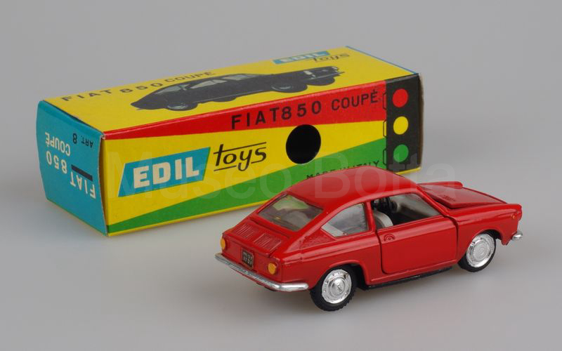 EDIL TOYS (8) Fiat 850 coupé 1965-1968 rosso