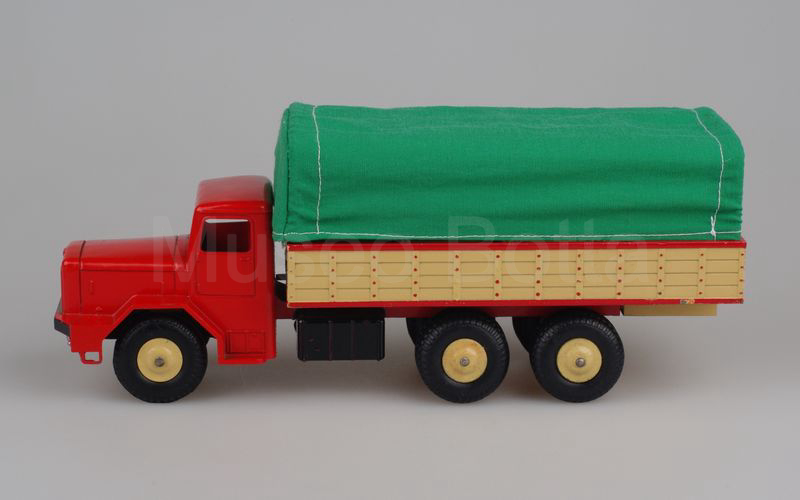 QUIRALU Berliet GBO Saharien 6x6 cassonato con telone 1957-1961 verde-rosso-beige