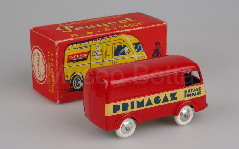 QUIRALU Peugeot D4A furgone 1955-1960 "PRIMAGAZ" rosso