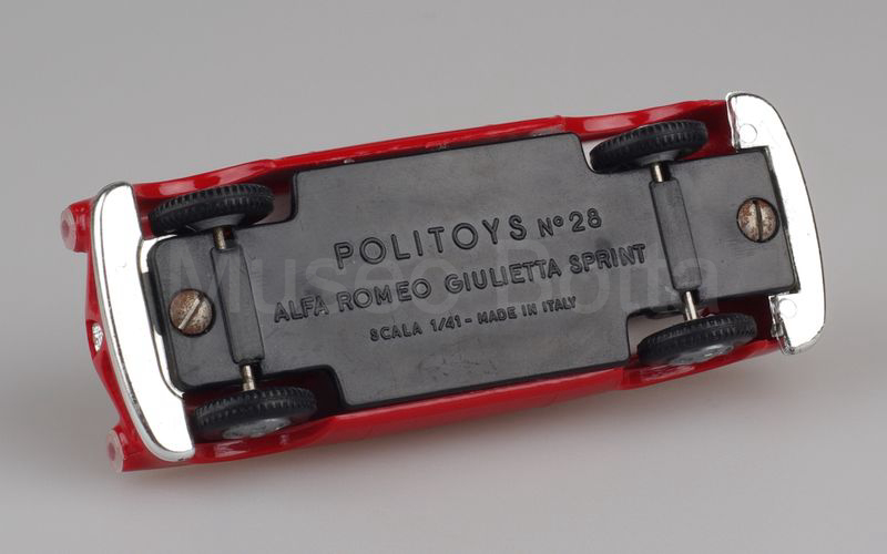 POLITOYS-PLASTICA (28) Alfa Romeo Giulietta Sprint 2ª serie 1954-1958 rosso