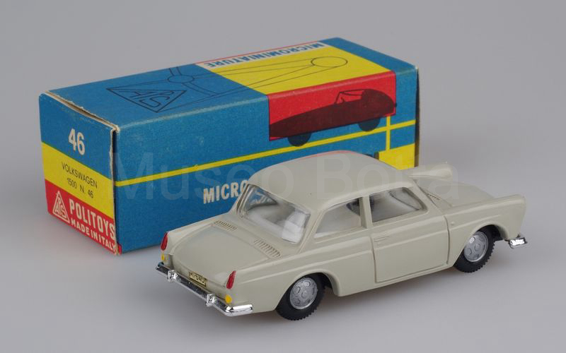 POLITOYS-PL (46) Volkswagen 1500 berlina 1961-1966 grigio chiaro