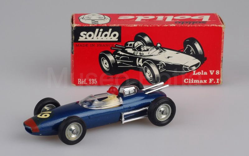 SOLIDO (135-4) Lola Climax V8 F.1 1962 blu scuro metallizzato