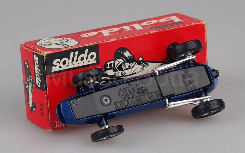 SOLIDO (135-4) Lola Climax V8 F.1 1962 blu scuro metallizzato