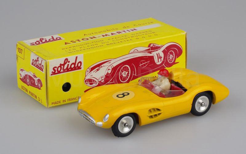 SOLIDO (107-3) Aston Martin 3L DBR1 1957 giallo