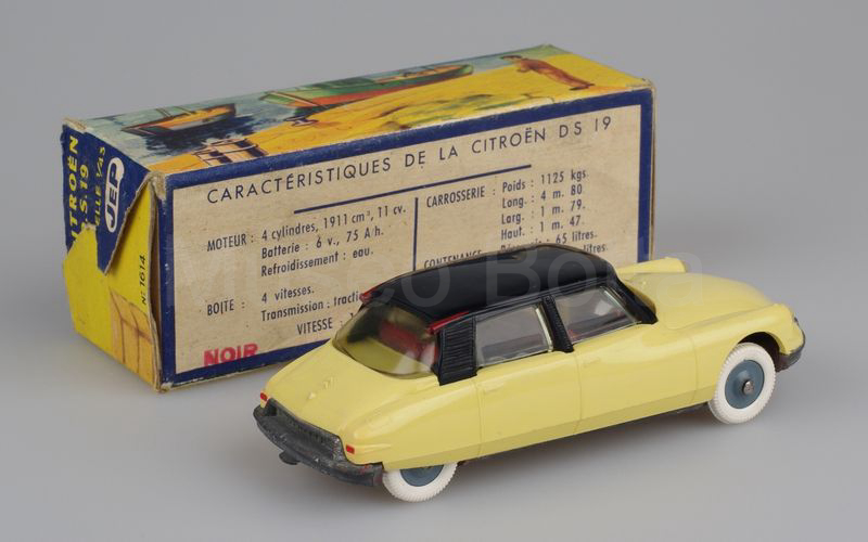 JEP 1:43 (1614) Citroën DS 19 berlina 1ª serie 1955-1967 nero-giallo