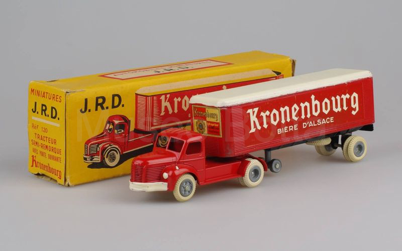 JRD (120-1) Berliet TLR semirimorchio furgone KRONENBOURG BIERE D'ALSACE bianco-rosso