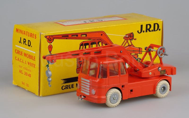 JRD (125) Berliet camion gru mobile C.A.C.L. J. WEITZ arancio