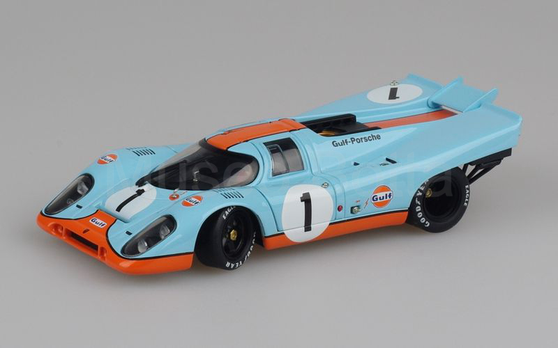 AUTOART (67072) Porsche 917 coupé 5.0 K (coda corta) 1970 GULF Daytona 1970 n° 1 azzurro-arancio