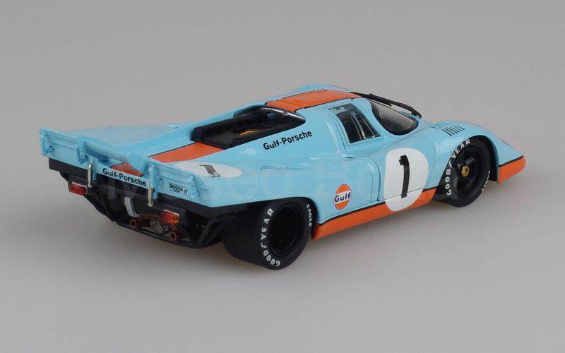 AUTOART (67072) Porsche 917 coupé 5.0 K (coda corta) 1970 GULF Daytona 1970 n° 1 azzurro-arancio