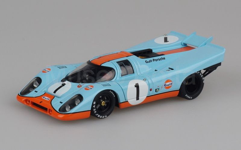 AUTOART (67072) Porsche 917 coupé 5.0 K (coda corta) 1970 GULF Daytona 1970 n° 1 azzurro-arancio