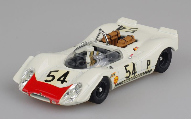 BEST MODEL (9041) Porsche 908.02K spyder 1969 Brands Hatch 1969 n° 54 bianco-rosso