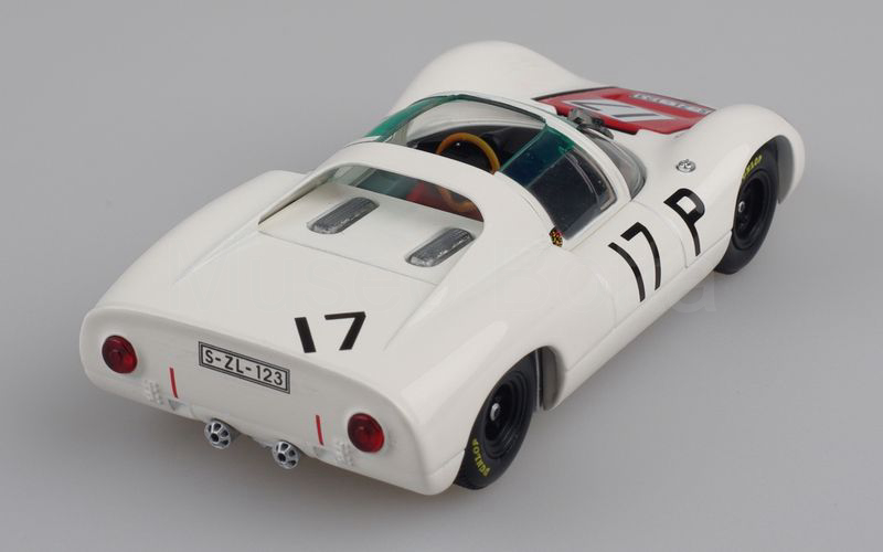 EBBRO (17) Porsche 910 coda corta spyder 1967 1.000 Km ADAC 1967 n° 17 bianco-rosso