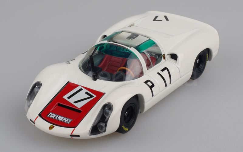 EBBRO (17) Porsche 910 coda corta spyder 1967 1.000 Km ADAC 1967 n° 17 bianco-rosso