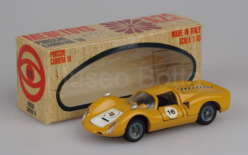 MEBETOYS (A 25) Porsche 910K (coda corta) coupé 1967 senape-bianco