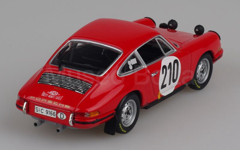 MINICHAMPS (WAP C20 SET 01) Porsche 911T coupè 1968 Rallye di Montecarlo 1968 n° 210 rosso scuro