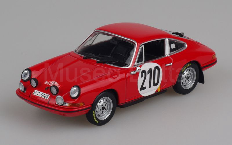 MINICHAMPS (WAP C20 SET 01) Porsche 911T coupè 1968 Rallye di Montecarlo 1968 n° 210 rosso scuro