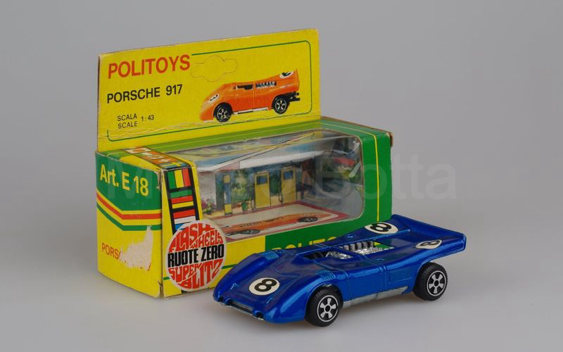 POLITOYS (E 18) Porsche 917 4.5 spyder 1969 blu metallizzato