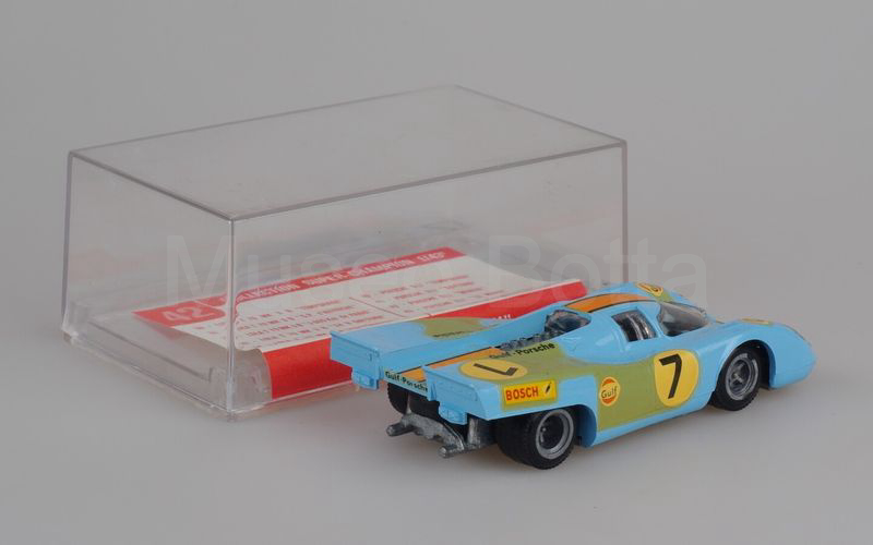 SAFIR SUPER CHAMPION (42) Porsche 917 coupé 4.5K (coda corta) GULF Monza 1970 n° 7 azzurro