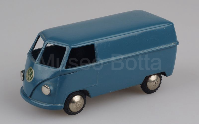 TEKNO (413-1b) Volkswagen Bulli T1 furgone 1° tipo 1949-1960 logo VW in decal blu ardesia