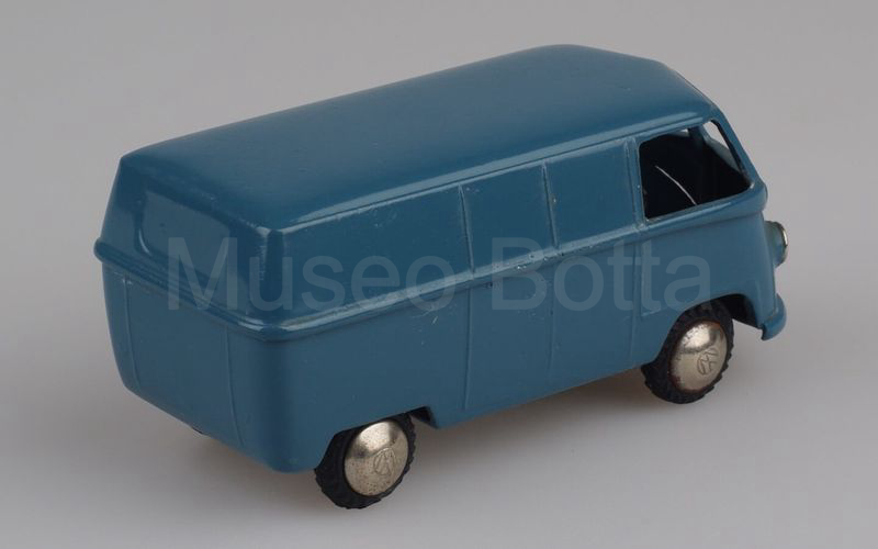 TEKNO (413-1b) Volkswagen Bulli T1 furgone 1° tipo 1949-1960 logo VW in decal blu ardesia