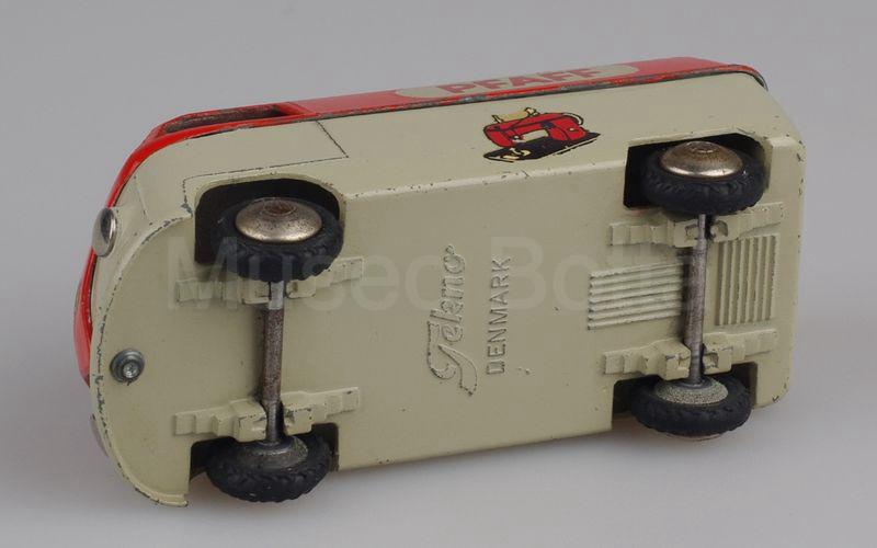 TEKNO (413-36) Volkswagen Bulli T1 furgone 1° tipo 1949-1960 "PFAFF" rosso-beige