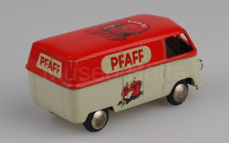 TEKNO (413-36) Volkswagen Bulli T1 furgone 1° tipo 1949-1960 "PFAFF" rosso-beige