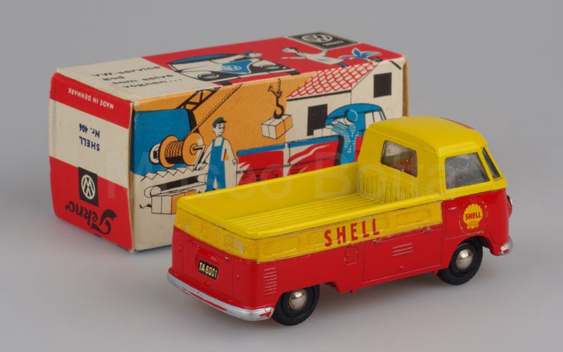 TEKNO (406-3) Volkswagen Bulli T1 pick-up 2° tipo 1959-1967 "SHELL" giallo-rosso