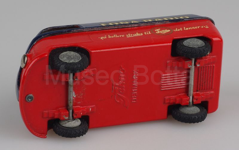 TEKNO (413-19) Volkswagen Bulli T1 furgone 1° tipo 1949-1960 "FONA RADIO" blu-rosso