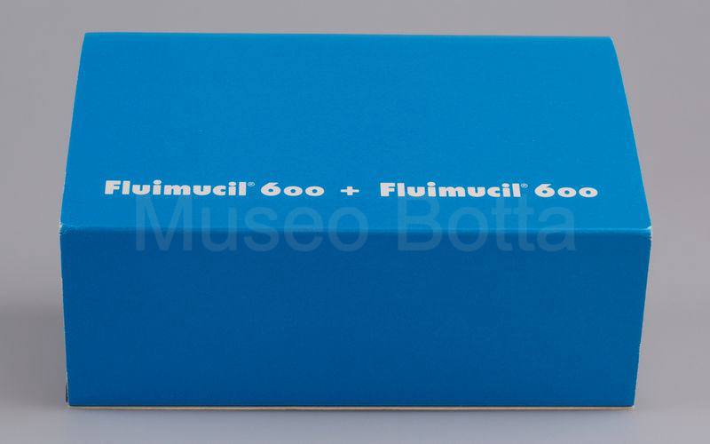 BRUMM PROMOZIONALE (S00/03) Confezione FLUIMUCIL 600 (Fiat 600 berlina azzurro cenere + Fiat 600 trasformabile grigio perla)