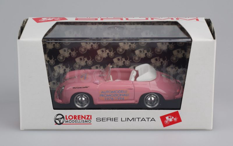 BRUMM PROMOZIONALE (S95/17) Porsche 356A Speedster 1957 "GIOVANNI BOTTA AUTOMODELLI PROMOZIONALI 1976-1984" rosa