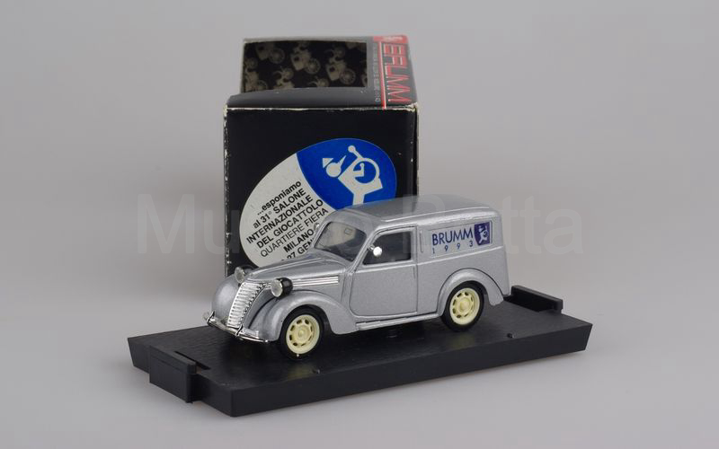 BRUMM PROMOZIONALE (S93/01) Fiat 1100E furgone "SALONE DEL GIOCATTOLO MILANO 1993" grigio metallizzato decals blu