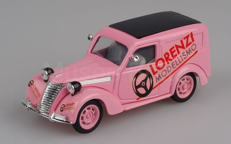 BRUMM PROMOZIONALE (S96/23A) Fiat 1100E furgone "MODELLISMO LORENZI" rosa