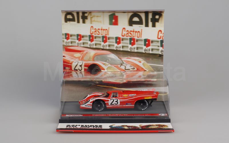 BRUMM PROMOZIONALE (S12/32) Porsche 917 n° 23 1ª alla 24 ore di Le Mans 1970 rosso arancio