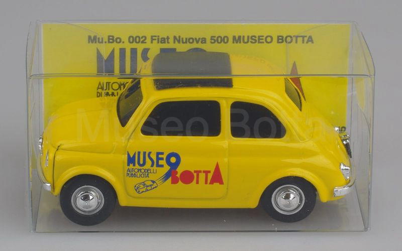 BRUMM PROMOZIONALE (S16/05 - Mu.Bo. 002) Fiat 500 "MUSEOBOTTA" giallo