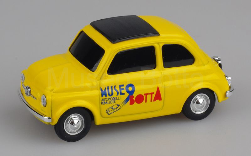 BRUMM PROMOZIONALE (S16/05 - Mu.Bo. 002) Fiat 500 "MUSEOBOTTA" giallo