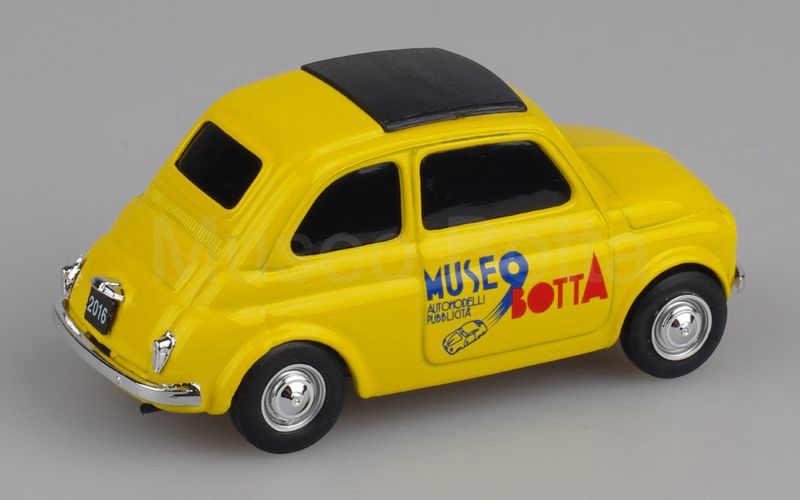 BRUMM PROMOZIONALE (S16/05 - Mu.Bo. 002) Fiat 500 "MUSEOBOTTA" giallo