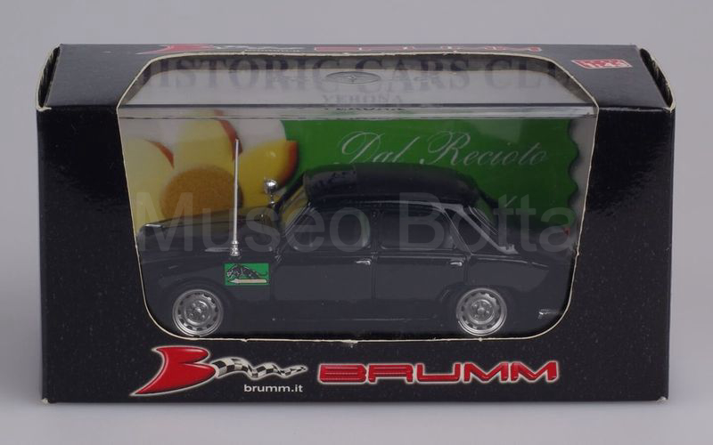 BRUMM PROMOZIONALE (R091) Alfa Romeo 1900 Polizia "HISTORY CARS CLUB VERONA 04.04.04" nero