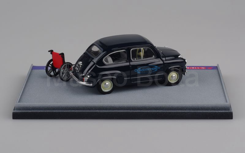 BRUMM PROMOZIONALE (S07/20) Fiat 600 berlina 1955 "AMICI DELLA FIAT 600 MERCATALE (PU)" nero