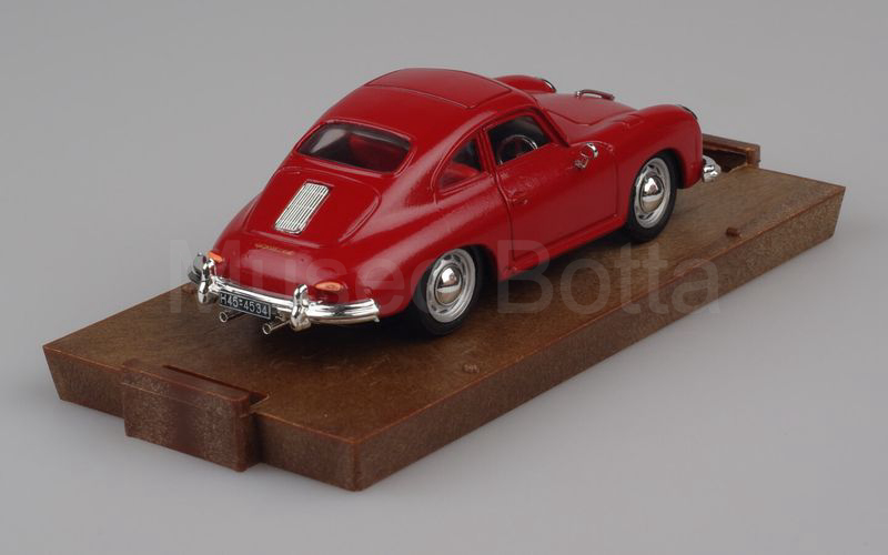 BRUMM PROMOZIONALE (R119) Porsche 356 coupé con specchietto retrovisore esterno rosso bordeaux