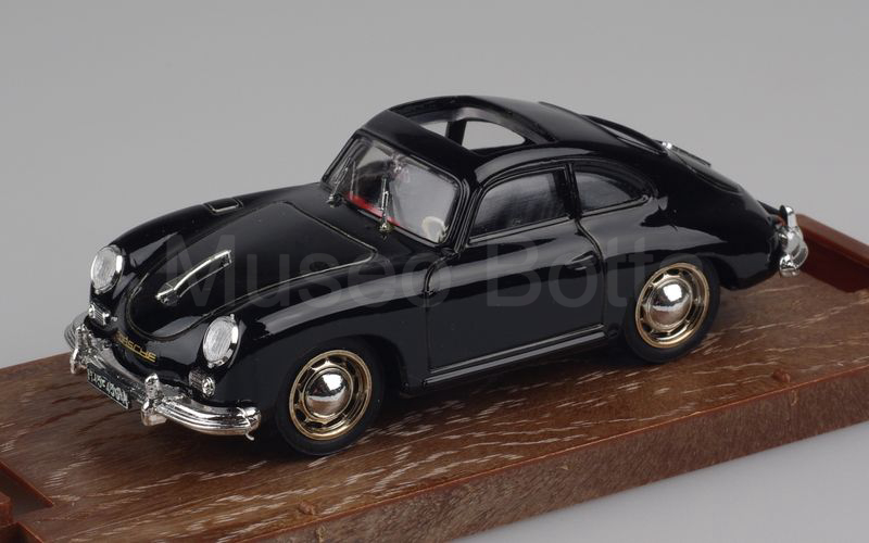 BRUMM (R121) Porsche 356 coupé tetto aperto nero guida a sinistra interni grigi sedili neri