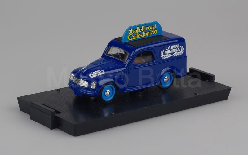 BRUMM PROMO (S94/02) Fiat 500B furgoncino "LA MINI MINIERA - IL BOLLETTINO DEL COLLEZIONISTA" blu