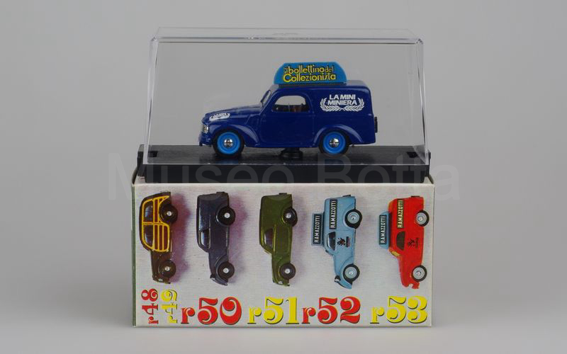 BRUMM PROMO (S94/02) Fiat 500B furgoncino "LA MINI MINIERA - IL BOLLETTINO DEL COLLEZIONISTA" blu