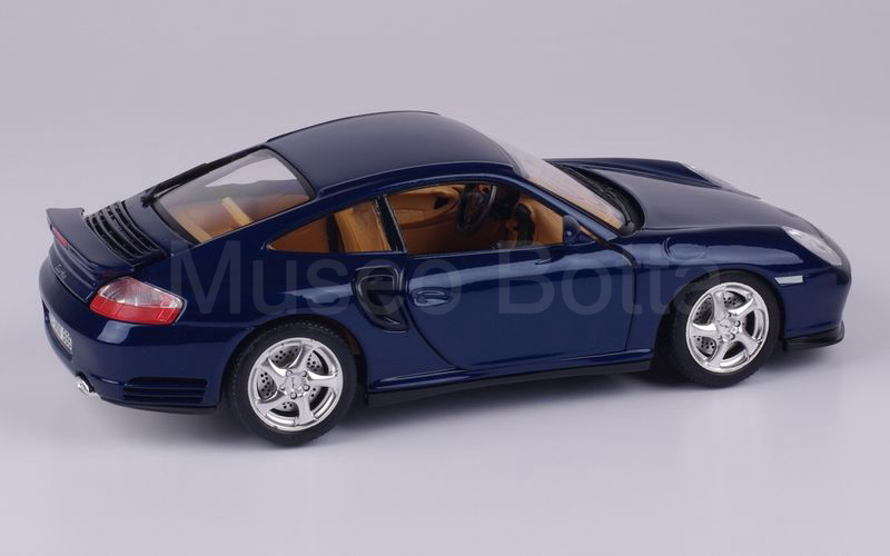 BURAGO PROMOZIONALE (made in Italy) 1:18 (WAP021 015 10) Porsche 911 Turbo (996) blu metallizzato