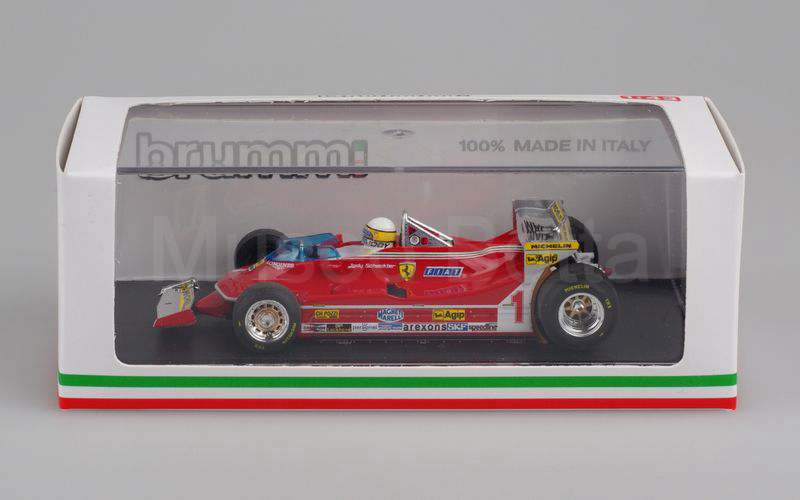BRUMM (R576-CH) Ferrari 312 T5 n° 1 Jody Scheckter G.P. Monaco 1980 rosso