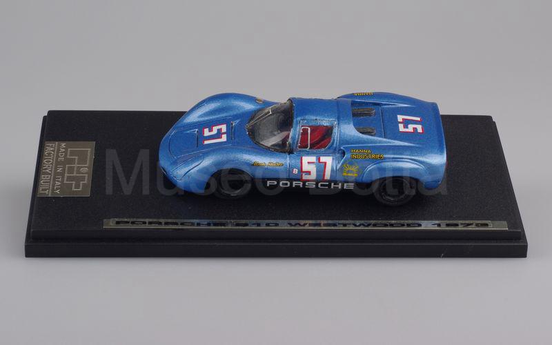 PIT MODELS FACTORY BUILT Porsche 910 coupé n° 57 Shelton-Hanna Westwood 1973 azzurro metallizzato